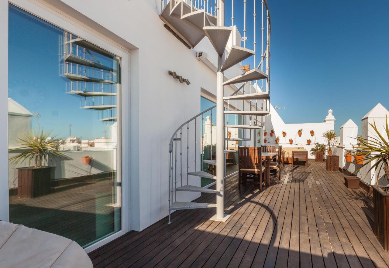 Ferienwohnung ***** Attic With Impressive Views And Jacuzzi Cádiz Exterior foto